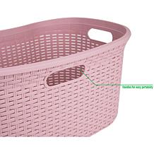 Mind Reader 40-Liter Laundry Hamper with Cutout Handles