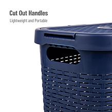 Mind Reader 40-Liter Slim Laundry Basket with Cutout Handles