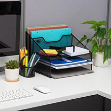 Mind Reader 5-Tier Mesh Desk Organizer Tray