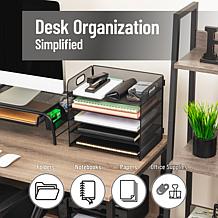 Mind Reader 5 Tier Paper Tray Desktop Organizer