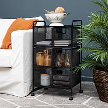 Mind Reader 6-Drawer Rolling Mesh Office Cart