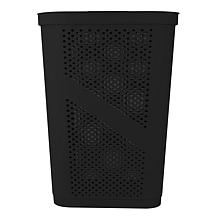 Mind Reader 60-Liter Lightweight Plastic Laundry Hamper - White