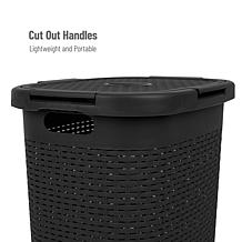 Mind Reader 60-Liter Ventilated Clothes Basket with Carry Handles