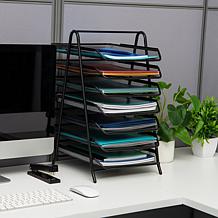 Mind Reader 7-Tier Paper Tray Desktop Organizer File Storage Metal