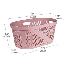 Mind Reader Basket Collection 40-Liter Laundry Hamper with Handles