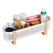Mind Reader Divided Storage Basket with Legs
