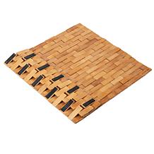 Mind Reader Eco-Friendly Non-Slip Bamboo Shower Mat