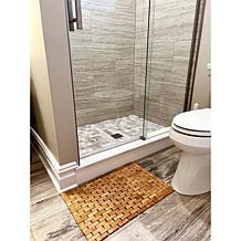 Mind Reader Eco-Friendly Non-Slip Bamboo Shower Mat