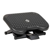 Mind Reader Ergonomic Height Adjustable Foot Rest Plastic Black