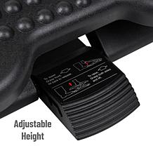 Mind Reader Footrest Height Adjustable Plastic Set of 2