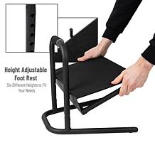 Mind Reader Footrest Under Desk Height Adjustable Metal