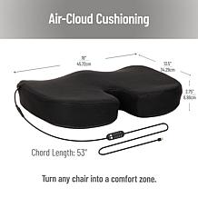 Mind Reader Heated Memory Foam Seat Cushion with 4 Heat Settings