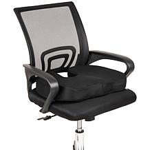 Mind Reader Memory Foam Seat Cushion with Air Cloud Technology Gray