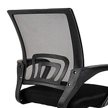 Mind Reader Mesh Height Adjustable Office Chair with Wheels Black