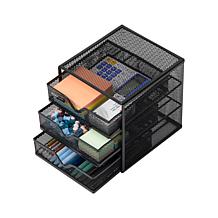 Mind Reader Mesh Mini 3-Drawer Organizer