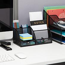 Mind Reader Mesh Office Supplies Desktop Organizer