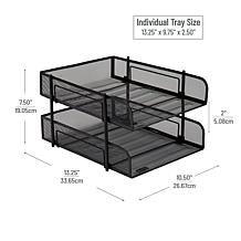 Mind Reader Network Collection 2Tier Paper Tray File & Document Holder
