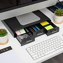 Mind Reader PC Laptop IMAC Monitor Stand and Desk Organizer 2-pack