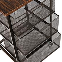 Mind Reader Rolling Storage Cart with 3 Drawers