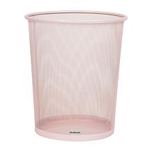 Mind Reader Round Metal Garbage Waste Basket