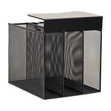 Mind Reader Slide-On Under Desk File Organizer Steel Storage