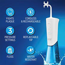 Miracle Smile Deluxe Pro Water Flosser with 10 Flossing Heads
