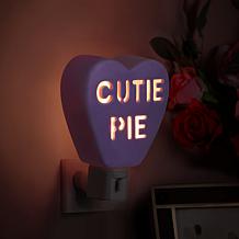Miss Valentine Ceramic Candy Heart Be Mine Pink Nightlight