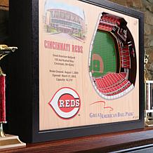 MLB Cincinnati Reds StadiumViews 3D Wall Art- Great American Ball Park