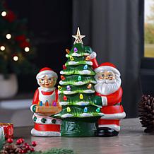 Mr. Christmas 12" Santa & Mrs. Claus Nostalgic Tree