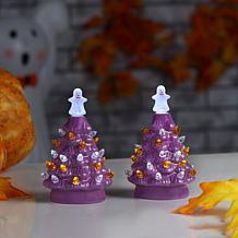 Mr. Christmas 5.5" Halloween Trees - Orange