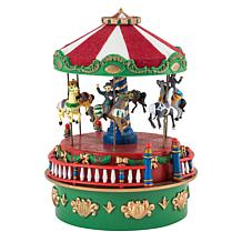 Mr. Christmas Mini Carnival Music Box Carousel