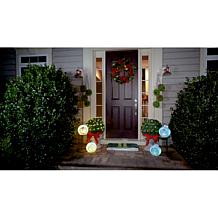 Mr. Christmas Set of 2 12" LED Blow Mold Ornaments