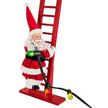 Mr. Christmas Super Climbing Musical White Santa with LED Lights