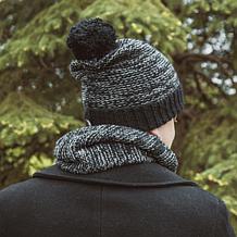 MUK LUKS Men's Pom Cuff Cap
