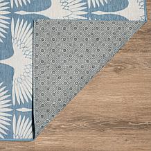 My Magic Carpet Genevieve Gorder Flock 2.5'x7' Rug - Colfax Blue