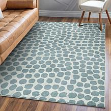 My Magic Carpet Genevieve Gorder Puff Dotty 5'x7' Rug - Honey Beige
