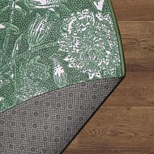 My Magic Carpet Kalini Floral Washable Round Rug 6'