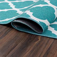 My Magic Carpet Moroccan Trellis Washable Area Rug 5'x7'
