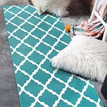 My Magic Carpet Moroccan Trellis Washable Runner Rug 2.5'x7'