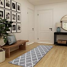My Magic Carpet Moroccan Trellis Washable Runner Rug 2.5'x7'