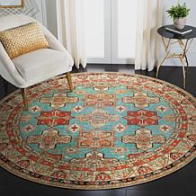 My Magic Carpet Ottoman Washable Round Area Rug 6'