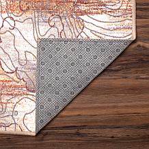 My Magic Carpet Vienna Abstract Natural Washable Area Rug 5'x7'
