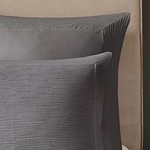 N Natori Hanae Cotton Blend 3-piece Full/Queen Comforter Set - Gray