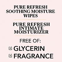 Nakery 4pc Pure Refresh Wipes + Intimate Moisturizer Collection AS