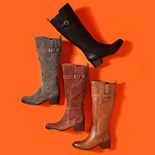Naturalizer Kenna Leather or Suede Tall Riding Boot - Extra Wide Calf