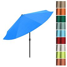 Nature Spring 10' Patio Umbrella with Auto Tilt & Easy Crank - Blue