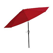 Nature Spring 10' Patio Umbrella with Auto Tilt & Easy Crank - Red