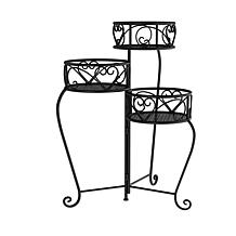 Nature Spring 3-Tier Plant Stand - Black