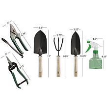 Nature Spring 8-Piece Garden Tote and Tool Bag Set - Tan & Green
