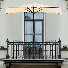 Nature Spring 9' Half-Canopy Patio Umbrella - Tan